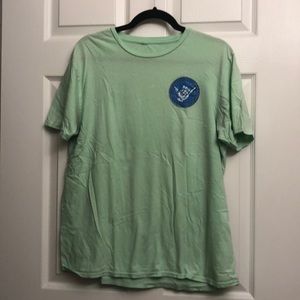 Green unisex L Hangout Gulf Shores T shirt with tie dye back